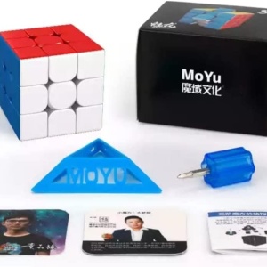 Cub mecanic 3x3x3, 3M Moyu Magnetic Stickerless, cu arc, de viteza Speedcube - Img 14