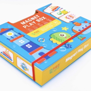 Cutie bleu cu piese Puzzle magnetic Oceanul - Img 5