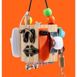 Joc Cub Busy Board cu 14 activitati, multifunctional, din lemn - Img 16