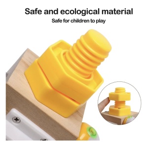 Joc Cub Busy Board cu chei si spinner, multifunctional, 7 in 1 tine-l ocupat - Img 5