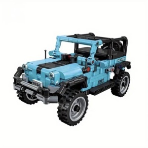 Joc de constructie Masina de offroad albastra 58040, 391 piese - Img 1