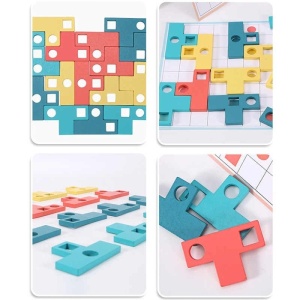 Joc de logica Montessori, Tetris T-Paired - Img 4