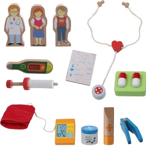 Joc lemn puzzle incastru si de sortat instrumentele de Doctor - Img 7