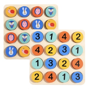 Joc Sudoku cu Animale si numere, din lemn - Img 1