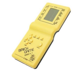 Joc Tetris Electric – Consola portabila cu ecran LCD, galben - Img 2