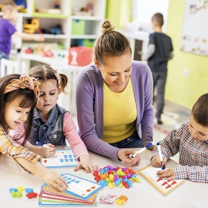 Jucarie de invatare matematica si de clasificare a culorilor Curcubeu - Img 3