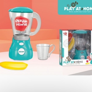Jucarie interactiva Blender pentru sucuri Play at Home, vernil cu alb - Img 3