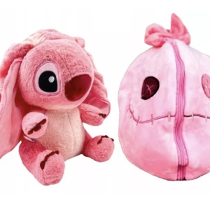 Jucarie reversibila 2 in 1 Lilo, 20 cm din plus, roz - Img 5