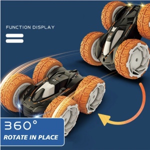 Masinuta acrobatica Flat cu telecomanda si lumini – rotire 360° - Img 3