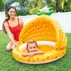 Piscina gonflabila Intex pentru copii Ananas, Pineapple, 102 x 94 cm, 58414 - Img 2