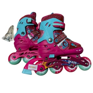 Role copii MY-918TDS, 31-34 roz S, 4 roti, 3 in 1, cu accesorii de protectie, masuri reglabile - Img 7