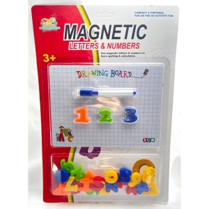 Set 20 cifre si semne matematice, cu tablita magnetica si marker - Img 2
