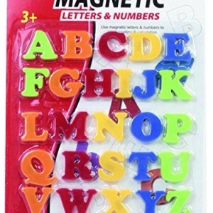 Set 26 litere mari magnetice, din plastic, 3 cm - Img 1