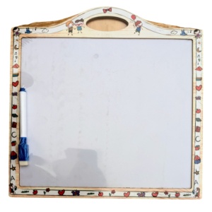 Tabla de scris cu litere si tangram, magnetice, din lemn - Img 2