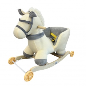 Unicornul Magic Din Plus Balansoar Si Cu Roti, Alb - Img 2