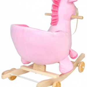 Unicornul Roz din plus, Balansoar si cu Roti - Img 2