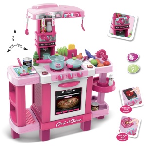 Bucatarie completa cu 39 accesorii, sunete si lumini, Little Chef 008-938 - Img 3
