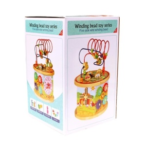 Centru Cerc multifunctional Montessori 7 in 1, din lemn - Img 6