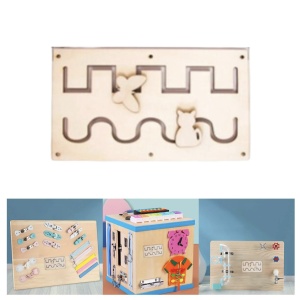 Centru Cub cu activitati multiple, tip Busy Board, din lemn - Img 3