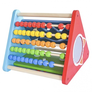 Centru de activitati 5 in 1 Montessori Piramida Triangle Box, 24 x 24 cm - Img 5