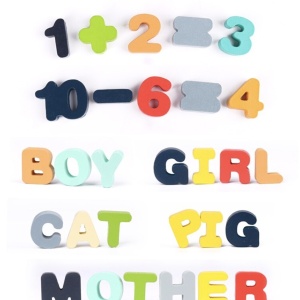 Joc Logarithmic Montessori 8 in 1, cu cifre, litere forme si vehicule, din lemn - Img 12