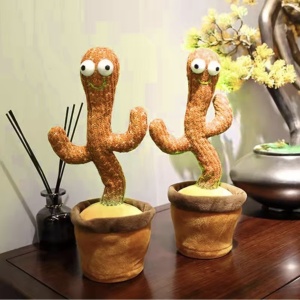 Jucarie interactiva Cactusul dansator - danseaza, canta, imita, din plus, VERDE - Img 12