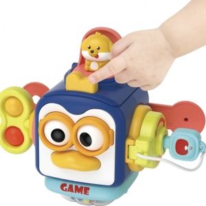 Jucarie interactiva cu activitati pentru bebelusi, Puzzle Busy Box - Img 1