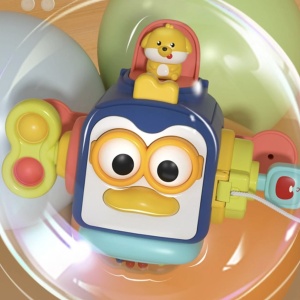 Jucarie interactiva cu activitati pentru bebelusi, Puzzle Busy Box - Img 6