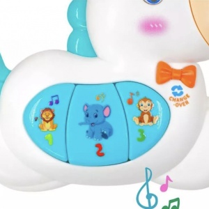 Jucarie interactiva Mini orga pentru bebe, cu muzica si lumini Calut - Img 2