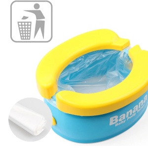 Olita portabila, de calatorie, Banana Travel Potty, roz - Krista® - Img 11