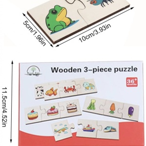 Puzzle de Asociere cu Animale sau obiecte similare, 24 piese - Img 4
