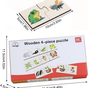 Puzzle de Asociere cu Animale si evolutia lor, 24 Piese - Img 6