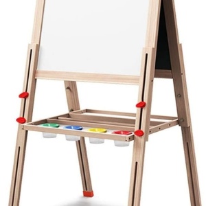 Tabla Jumbo cu Doua Fete, tip sevalet, inaltime reglabila, 148 cm, din lemn - Img 13