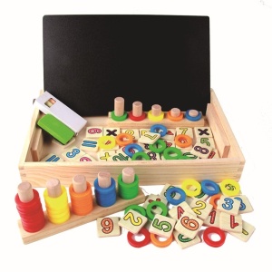 Tabla Multifunctionala De Matematica Din Lemn Donuts - Img 2