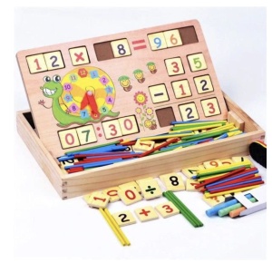 Tabla Multifunctionala De Matematica Din Lemn - Img 2