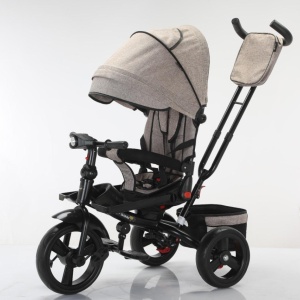 Tricicleta cu scaun reversibil si pozitie de somn, SL02 - Crem - Img 1