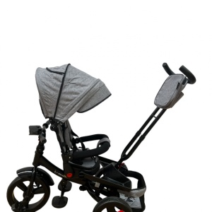 Tricicleta cu scaun reversibil si pozitie de somn, SL02 - Gri - Img 12