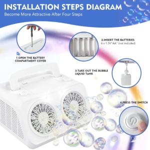 Aparat de baloane automat cu 40 orificii si lumini LED - Img 18