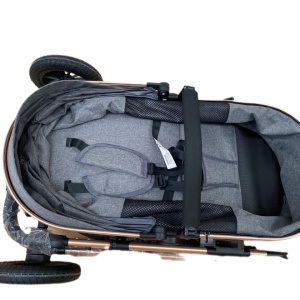 Carucior 2 in 1, reversibil, cu suspensii, T7 albastru - L-Sun - Img 10