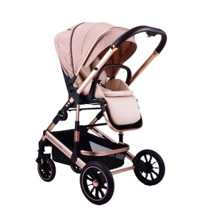 Carucior 2 in 1 transformabil, reversibil, pliabil, F3 Luxury Cream - Img 6