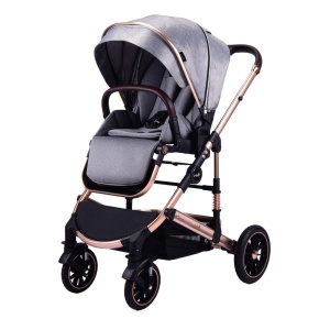 Carucior 2 in 1 transformabil, reversibil, pliabil, F3 Luxury Grey - Img 4
