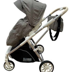 Carucior reversibil pliabil, cu husa picioare, 0-36 luni, C7 Verde - Img 2