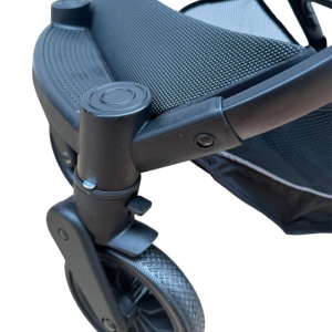 Cărucior sport cu husă pentru picioare, pliere rapidă tip troller, S1 verde - Img 15