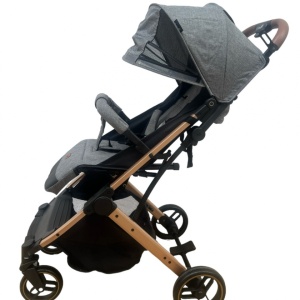 Carucior sport pliabil, tip troller, cu suspensii si husa picioare, C9 gri - Img 3