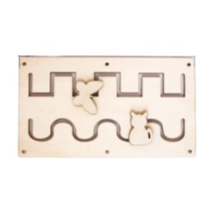 Centru Cub cu activitati multiple, tip Busy Board, din lemn - Img 12
