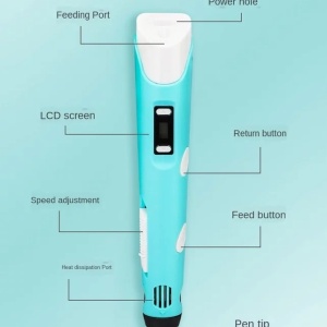 Creion inteligent de imprimare 3D, cu afisaj digital, incarcare USB - Img 6