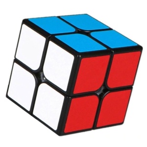 Cub mecanic 2x2x2, multicolor Black Line, de viteza Speedcube mecanic - Img 1