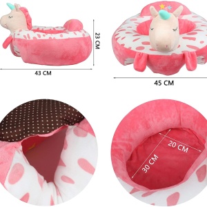 Fotoliu Bebe Unicorn invat sa stau in fundulet, 45 cm, din plus - Img 4