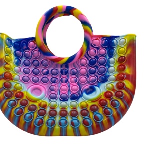 Geanta tip poseta Big Rainbow Pop it, Fidget Toy - Img 2