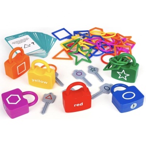 Joc Lacate Asociaza formele si culorile Shape Pairing Locks - Img 7